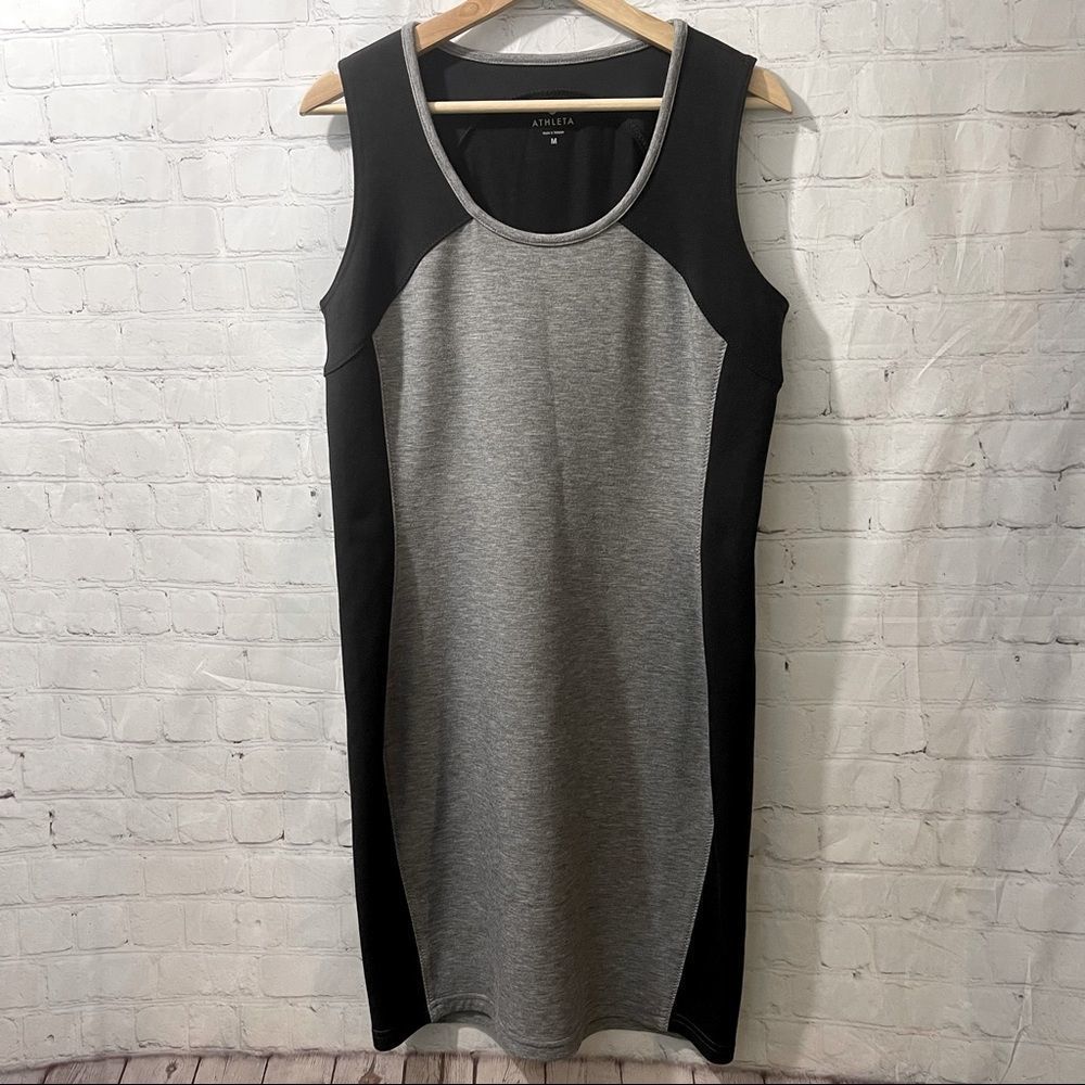 Athleta Dress Womens Black Cityscape